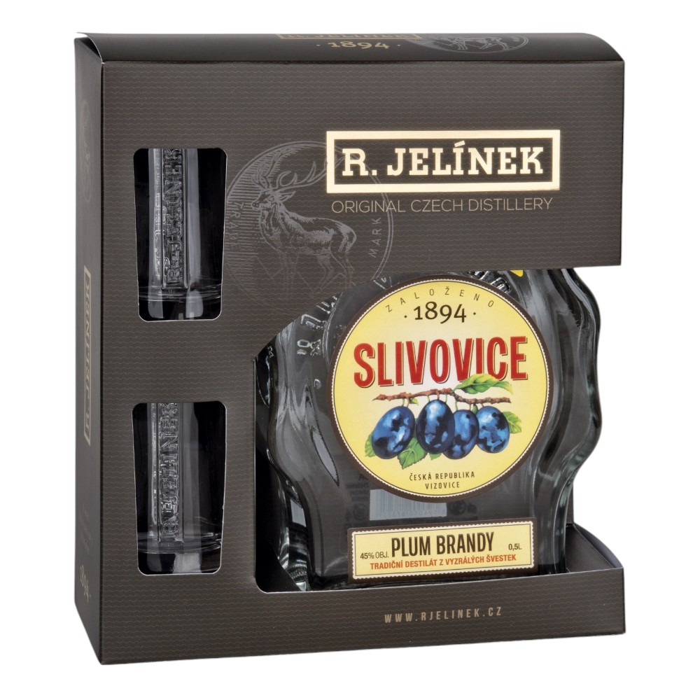 Jelinek Slivovitz + 2Glasses